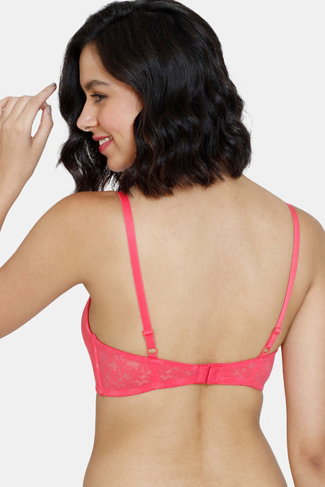 Zivame Wildberry Fling Padded Non Wired 3/4th Coverage T-Shirt Bra - Rouge Red — image 2